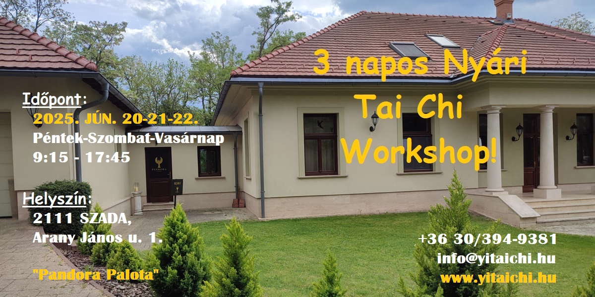 Tai Chi nyári edzőtábor workshop 2025