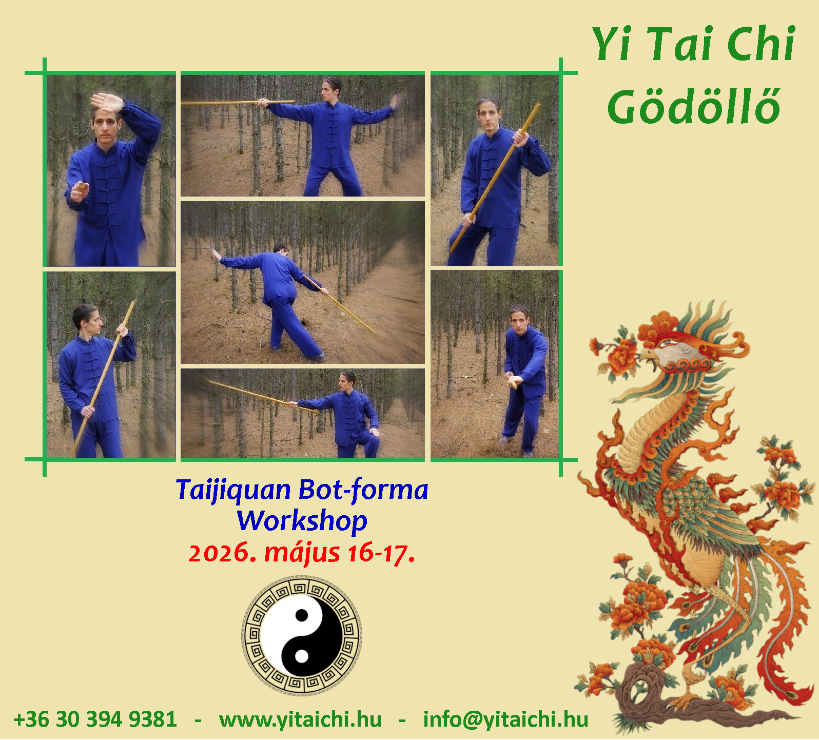 Yi Tai Chi botforma workshop 2026 Tarján Krisztián